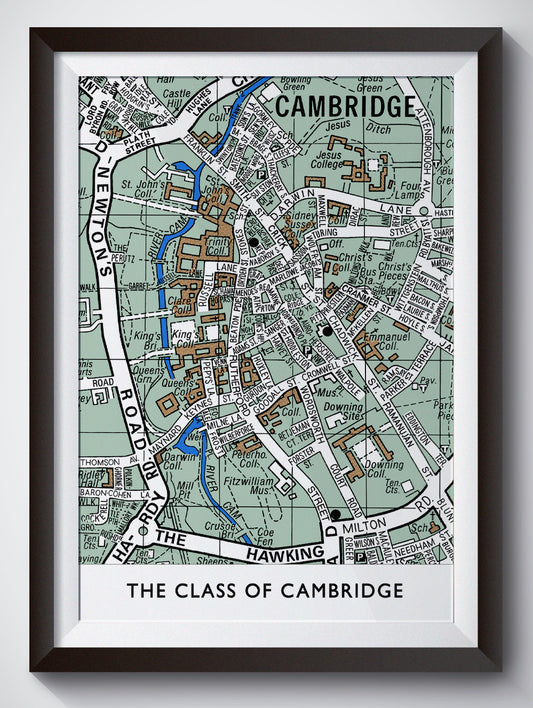 CAMBRIDGE UNIVERSITY 'GIANTS' ALUMNI MAP