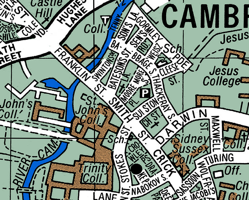 CAMBRIDGE UNIVERSITY 'GIANTS' ALUMNI MAP