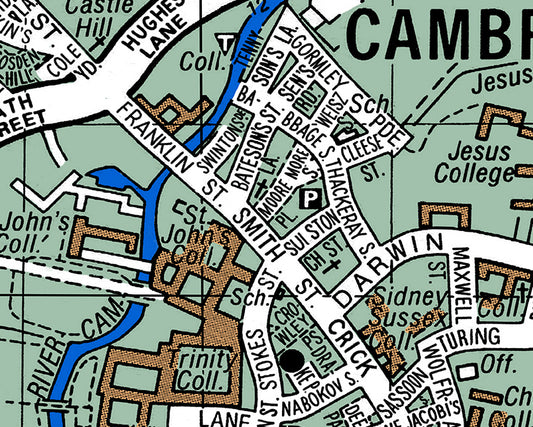 CAMBRIDGE UNIVERSITY 'GIANTS' ALUMNI MAP