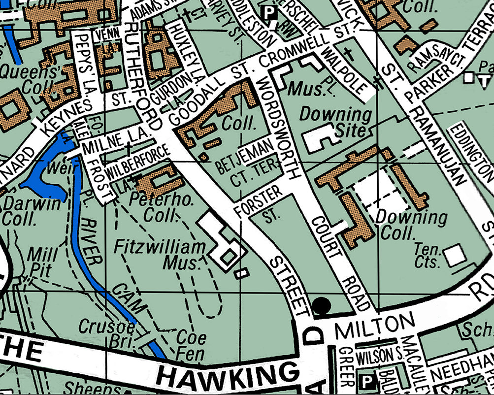 CAMBRIDGE UNIVERSITY 'GIANTS' ALUMNI MAP