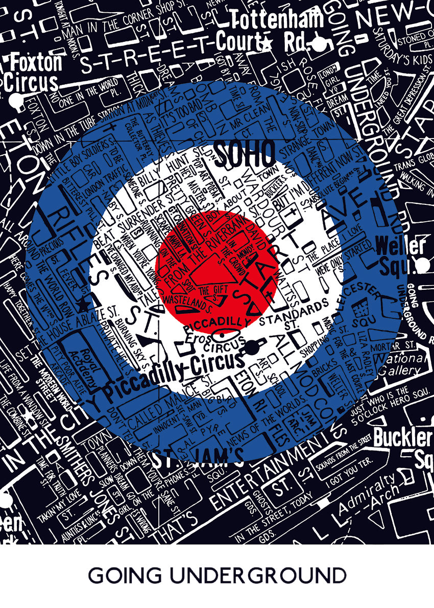 THE JAM 'GOING UNDERGROUND' MAP