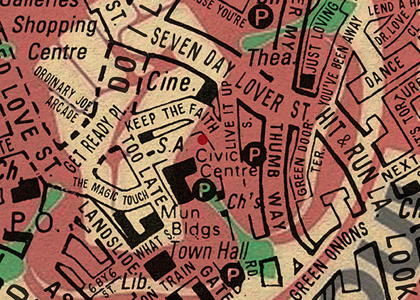 NORTHERN SOUL 'KEEP THE FAITH' WIGAN CASINO MAP