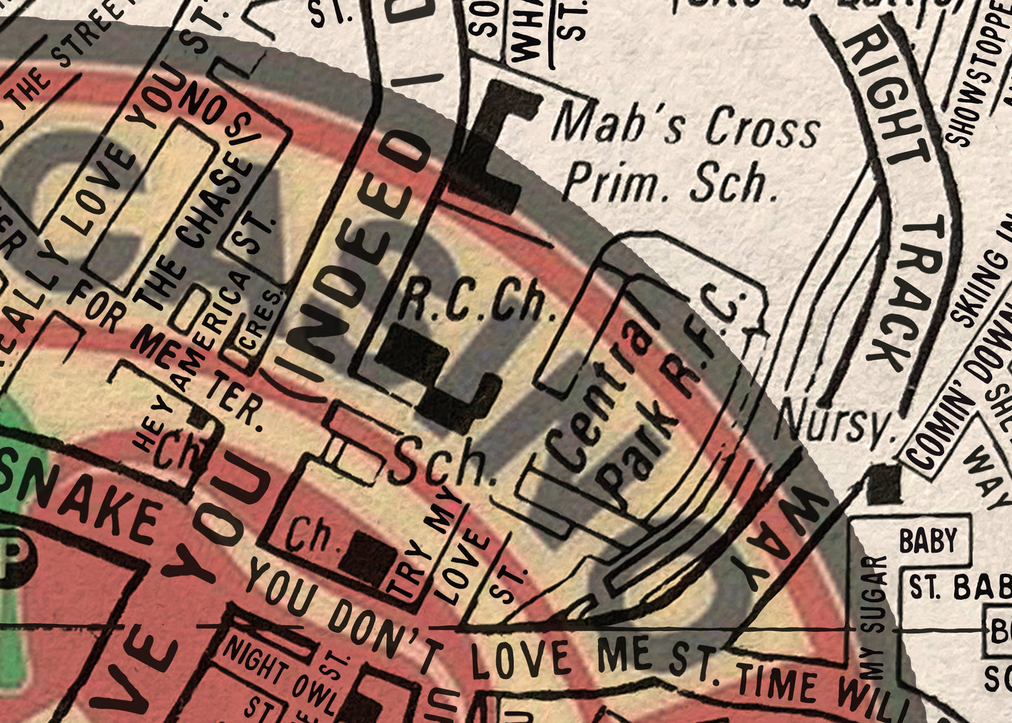 NORTHERN SOUL 'KEEP THE FAITH' WIGAN CASINO MAP