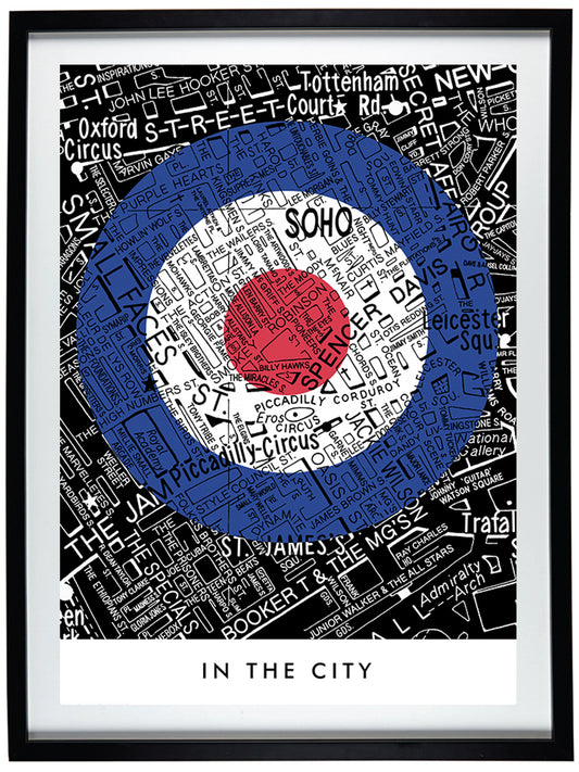 MODS 'IN THE CITY' LONDON MAP