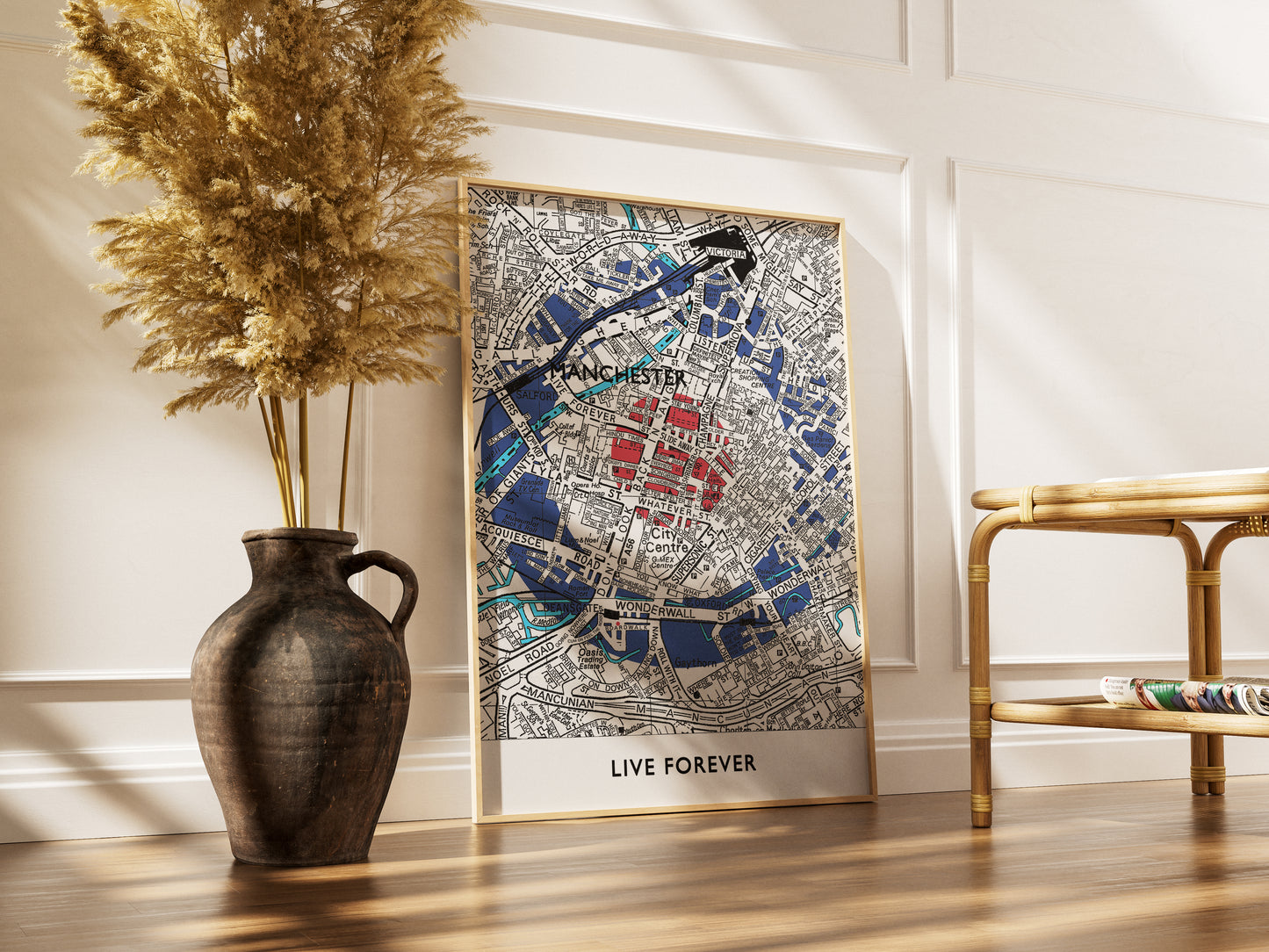 OASIS 'LIVE FOREVER' TARGET MANCHESTER MAP