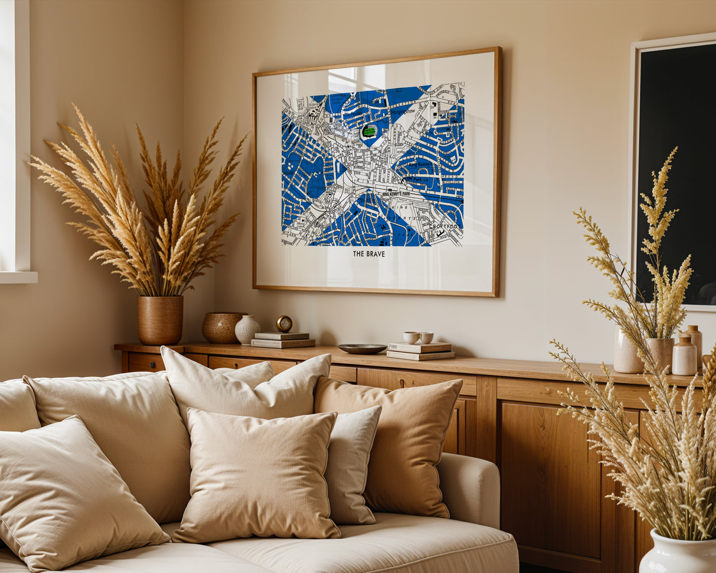 SCOTLAND'S 'THE BRAVE' HAMPDEN PARK FOOTBALL MAP