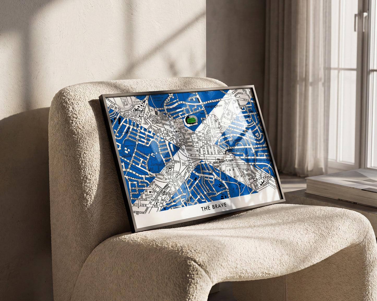 SCOTLAND'S 'THE BRAVE' HAMPDEN PARK FOOTBALL MAP