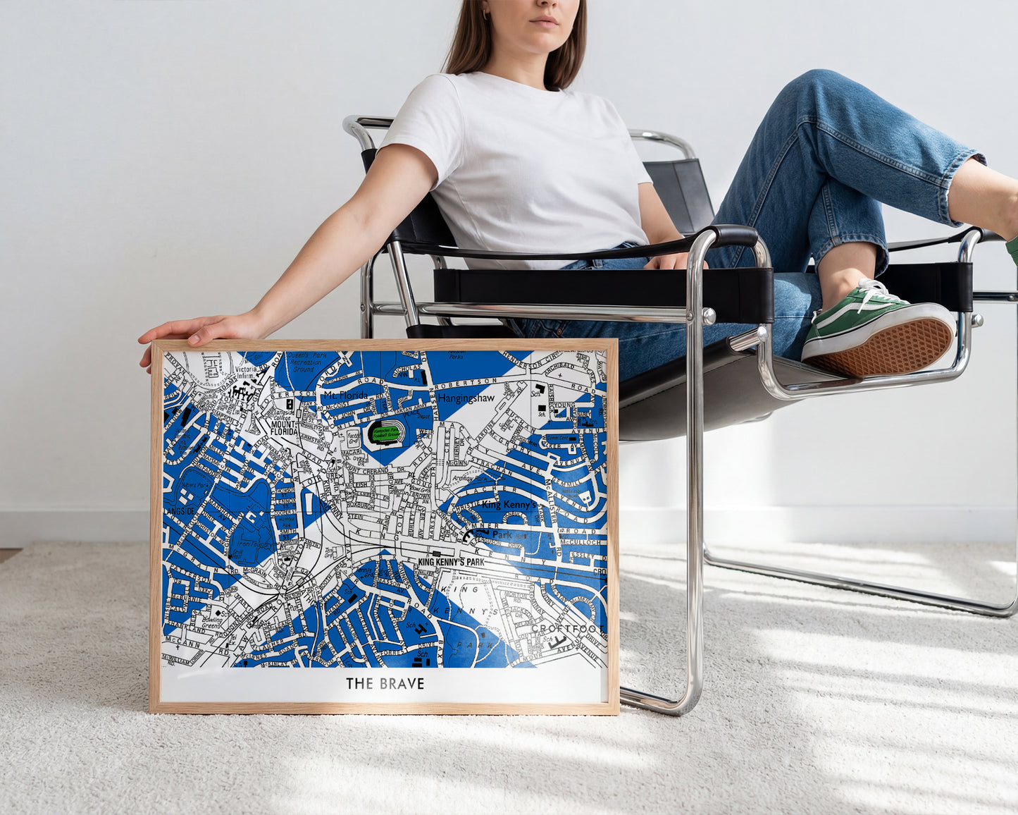SCOTLAND'S 'THE BRAVE' HAMPDEN PARK FOOTBALL MAP