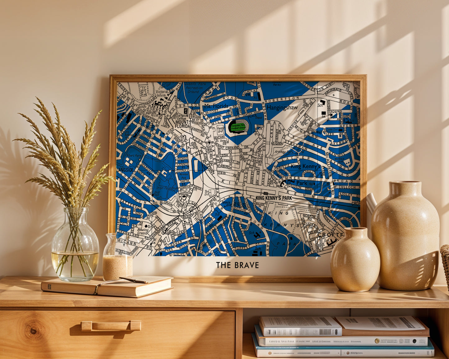 SCOTLAND'S 'THE BRAVE' HAMPDEN PARK FOOTBALL MAP