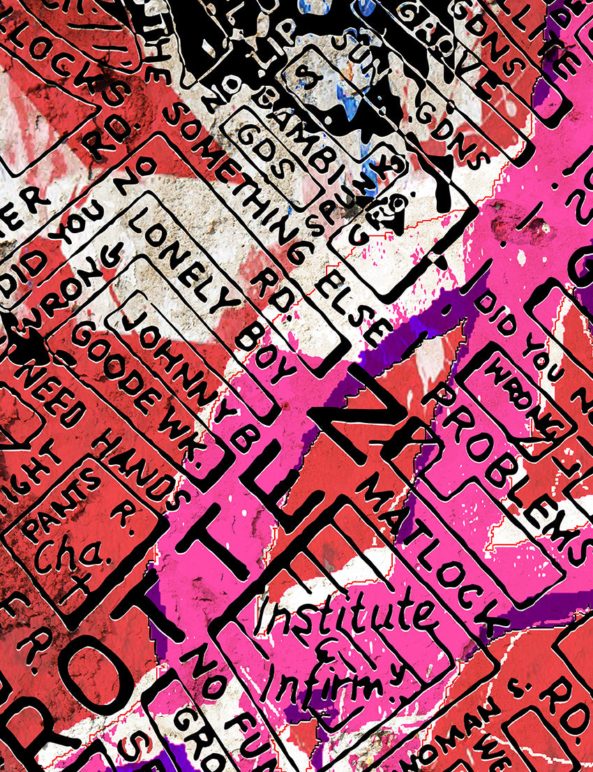 THE SEX PISTOLS 'ANARCHY IN THE UK' MAP