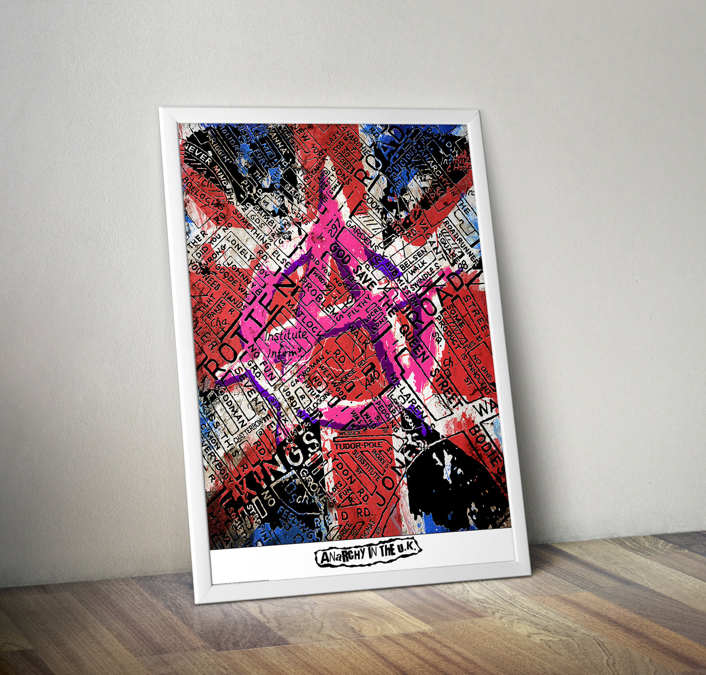 THE SEX PISTOLS 'ANARCHY IN THE UK' MAP