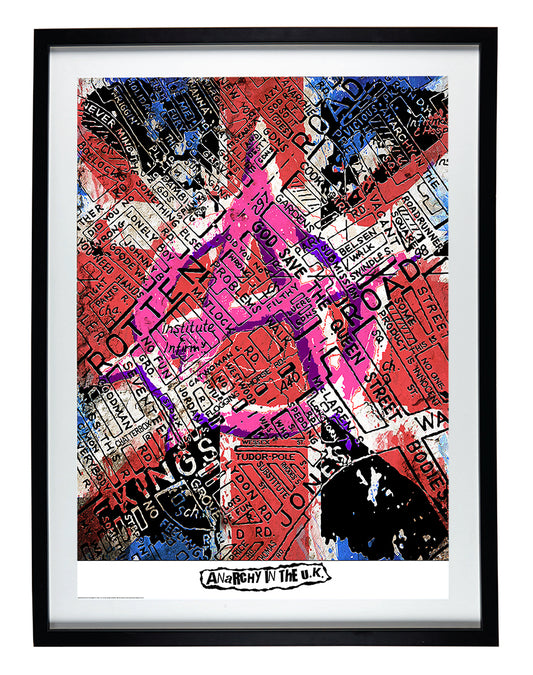 THE SEX PISTOLS 'ANARCHY IN THE UK' MAP