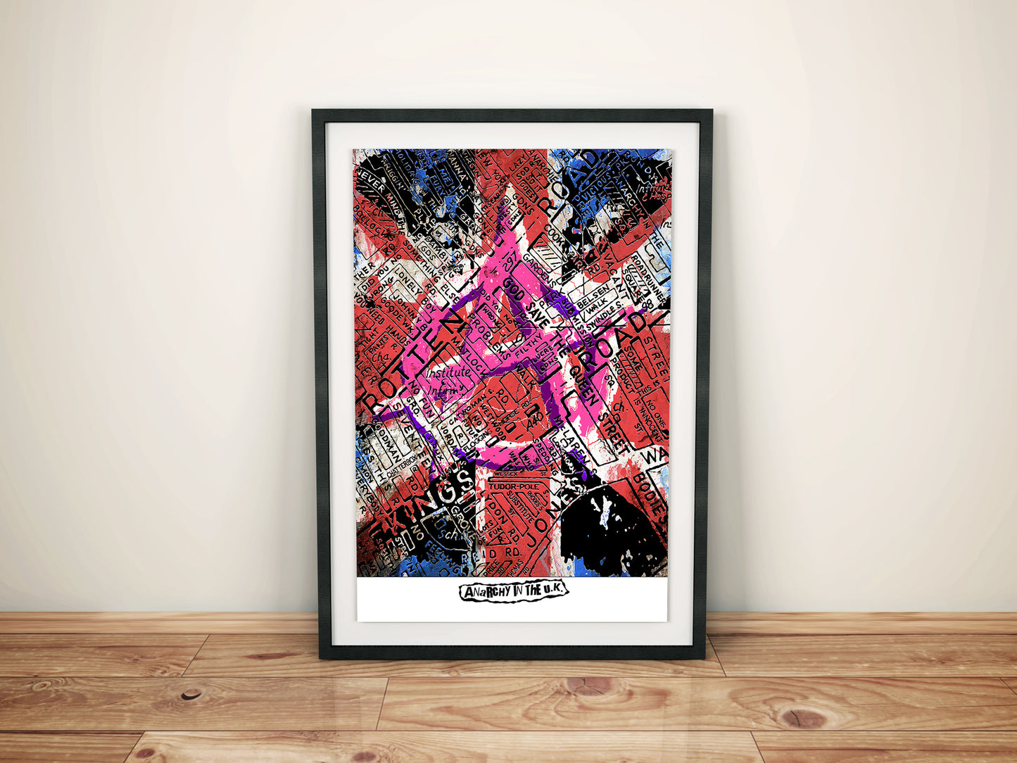 THE SEX PISTOLS 'ANARCHY IN THE UK' MAP