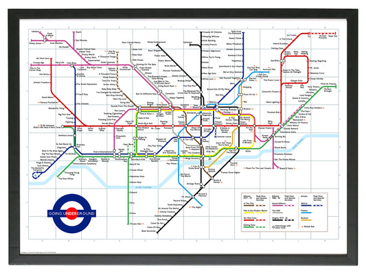 THE JAM 'DOWN IN THE TUBE STATION' MAP