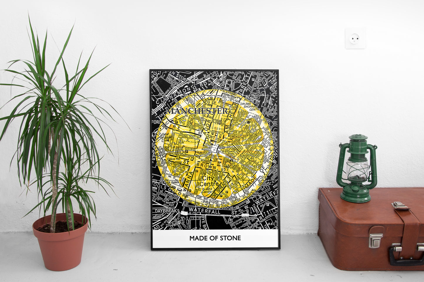 THE STONE ROSES REVOLUTIONARY LEMON/BLACK MAP
