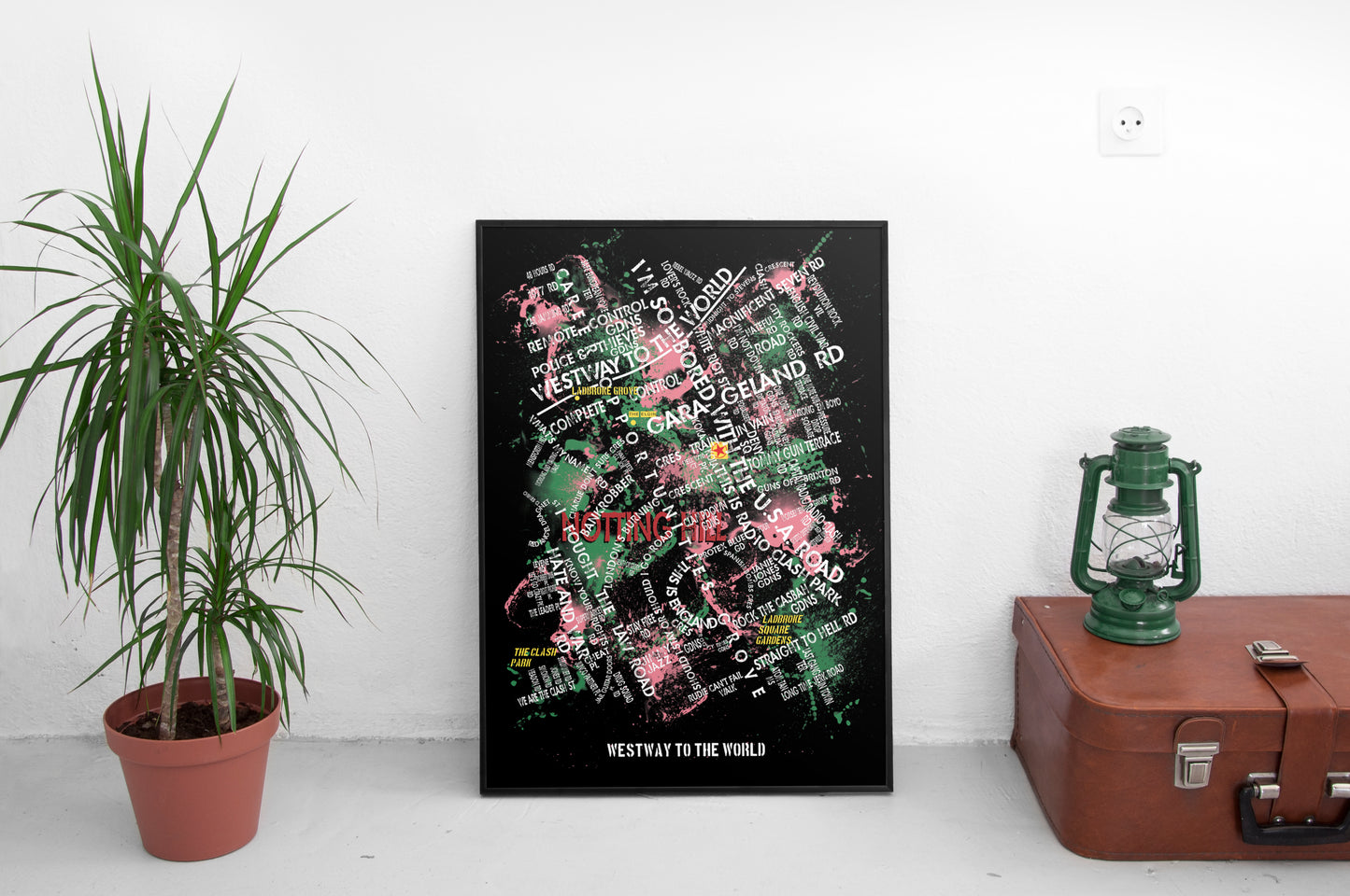 THE CLASH 'WESTWAY TO THE WORLD' MAP