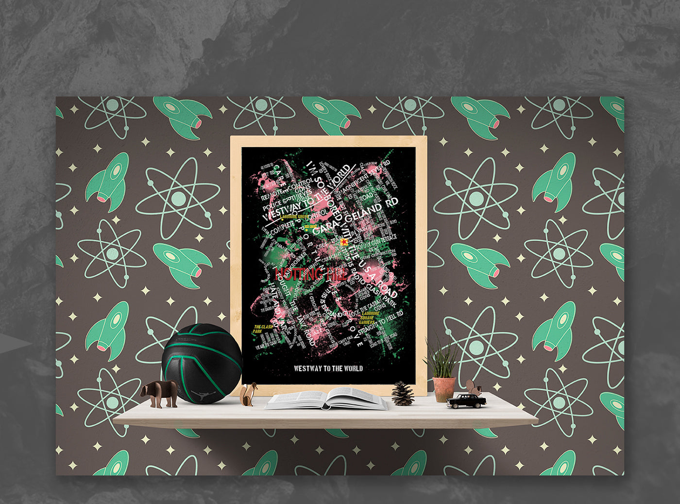 THE CLASH 'WESTWAY TO THE WORLD' MAP