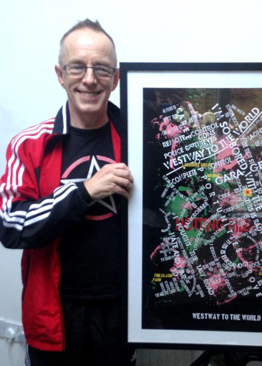 THE CLASH 'WESTWAY TO THE WORLD' MAP