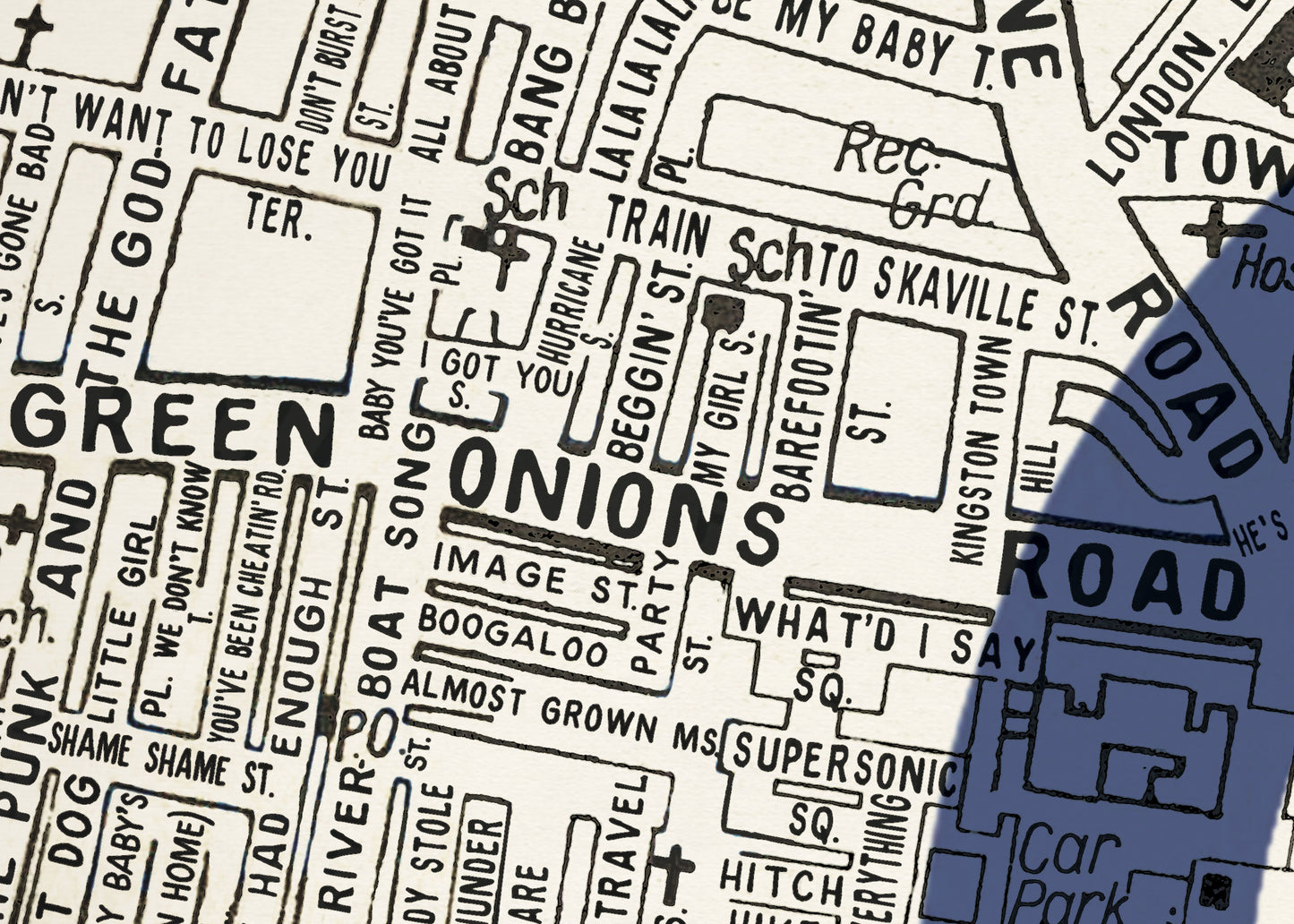BRIGHTON 'WE ARE THE MODS' 1960's MAP